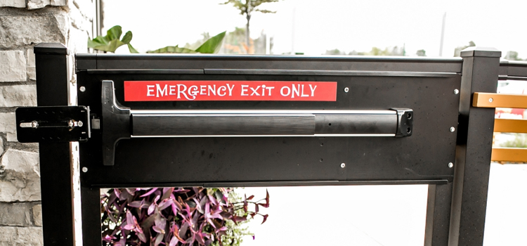 emergency push bar installation in East Palo Alto